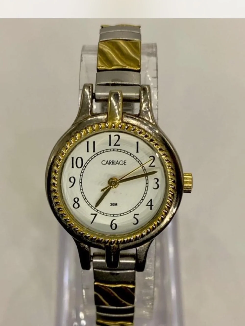 Carriage / Timex *** Luxury  Two-Tone Gold / Silver Bracelet Watch ***